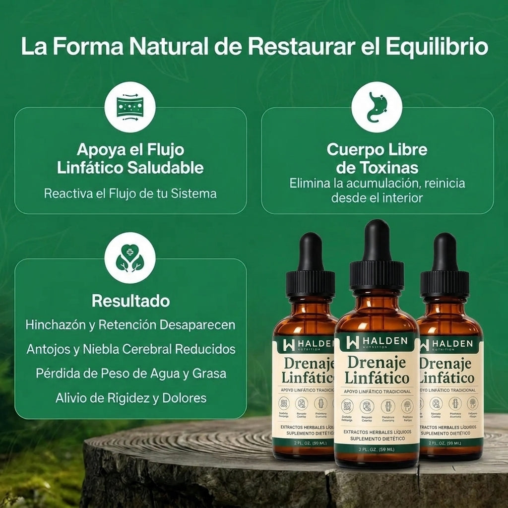 Drenaje Linfatico Halden Nutrition — Gotas Naturales