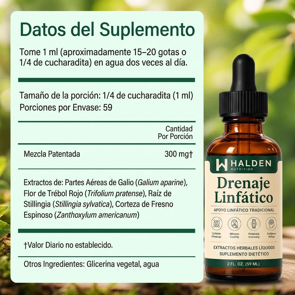 Drenaje Linfatico Halden Nutrition — Gotas Naturales